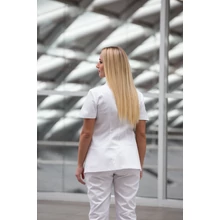 Anita - Női fehér munkaruha köpeny