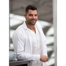 Daniel férfi fehér munkaruha köpeny